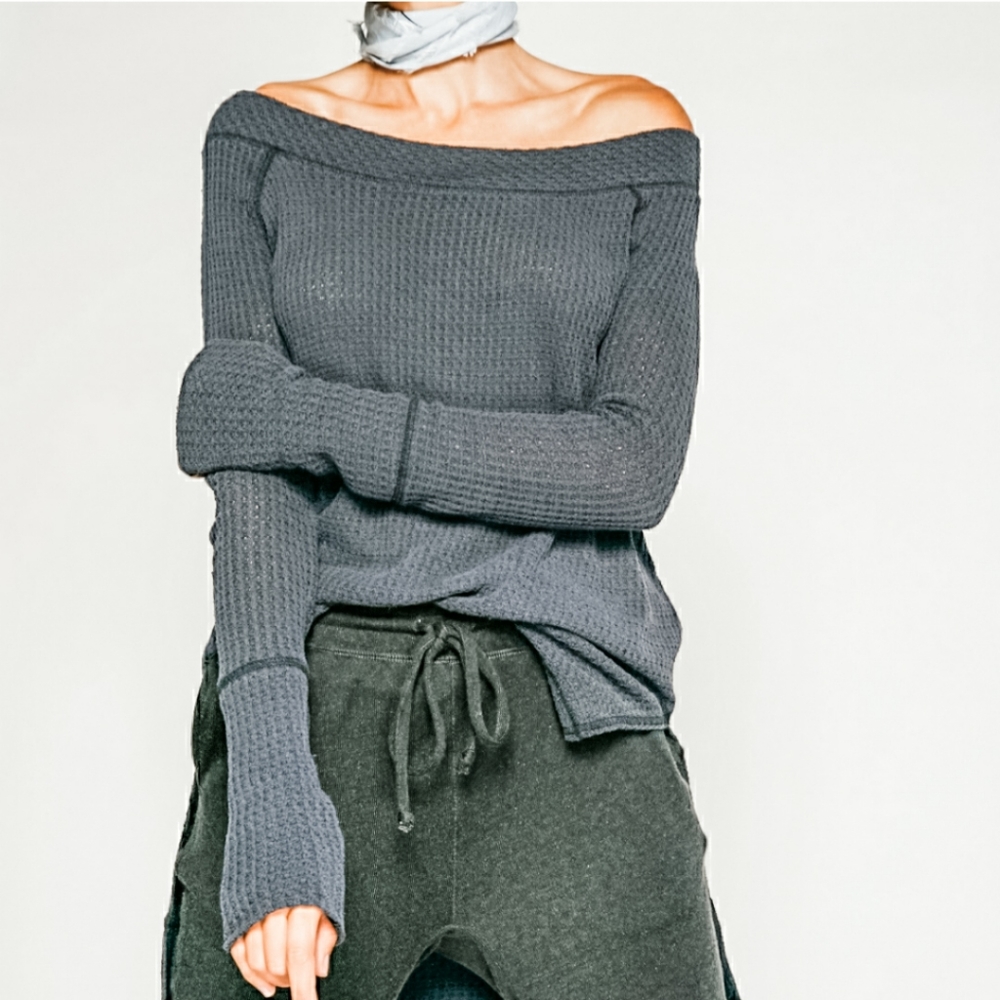 We the free / free people waffle top Kate thermal